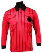 Official Soccer Referee Jerseys - LONG Sleeve -RED