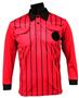 Official Soccer Referee Jerseys - LONG Sleeve -RED