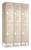 Vanguard Steel 2 Tier 3 Wide Gym Lockers Vanguard Steel 2 Tier 3 Wide Gym Lockers