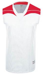 WHITE/SCARLET