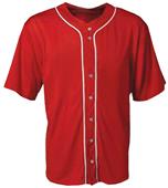 A4 Adult Short Sleeve Full Button Baseball Jerseys A4 Adult Short Sleeve Full Button Baseball Jerseys