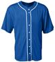 A4 Youth Short Sleeve Full Button Baseball Jerseys