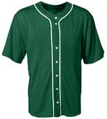 A4 Youth Short Sleeve Full Button Baseball Jerseys A4 Youth Short Sleeve Full Button Baseball Jerseys