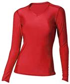 A4 Womens LS Compression V-Neck Shirts CO A4 Womens LS Compression V-Neck Shirts CO