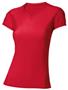 A4 Womens Short Sleeve Compression V-Neck