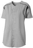 A4 Womens Full Button S/S Knit Softball Jerseys CO A4 Womens Full Button S/S Knit Softball Jerseys CO