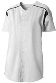 A4 Womens Full Button S/S Knit Softball Jerseys CO A4 Womens Full Button S/S Knit Softball Jerseys CO
