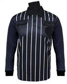 Official Soccer Referee Jerseys- LONG Sleeve-BLACK