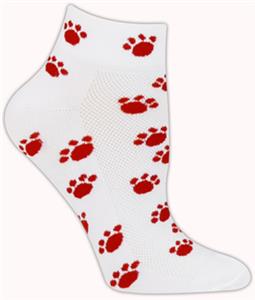 WHITE/RED PAWS