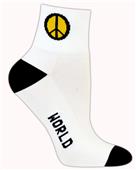 Red Lion World Peace Symbol 1/4 Crew Athletic Sock Red Lion World Peace Symbol 1/4 Crew Athletic Sock