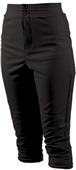 Teamwork Womens 2-Snap Elastic Waist Softball Pant