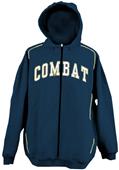 Combat Full Zip Cotton/Poly Sweatshirt Jacket