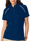 Blue Generation SS Piped Trim Wicking Polo Shirts