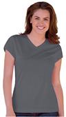 Blue Generation Ladies SS Wicking V-Neck T-Shirts