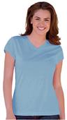 Blue Generation Ladies SS Wicking V-Neck T-Shirts