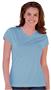 Blue Generation Ladies SS Wicking V-Neck T-Shirts