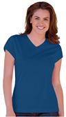 Blue Generation Ladies SS Wicking V-Neck T-Shirts