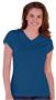 Blue Generation Ladies SS Wicking V-Neck T-Shirts