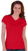 Blue Generation Ladies SS Wicking V-Neck T-Shirts