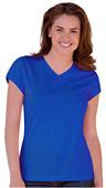 Blue Generation Ladies SS Wicking V-Neck T-Shirts