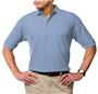 Blue Generation Men's SS Solid Wicking Polo Shirts