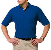 Blue Generation Men's SS Solid Wicking Polo Shirts Blue Generation Men's SS Solid Wicking Polo Shirts