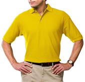 Blue Generation Men's SS Solid Wicking Polo Shirts Blue Generation Men's SS Solid Wicking Polo Shirts