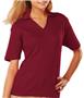 Blue Generation Ladies SS V-Neck Pima Polo Shirts