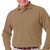 Blue Generation Pocketed LS Pique Polo Shirts Blue Generation Pocketed LS Pique Polo Shirts