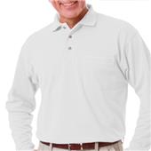 Blue Generation Pocketed LS Pique Polo Shirts Blue Generation Pocketed LS Pique Polo Shirts