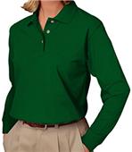 Blue Generation Ladies LS Pique Polo Shirts Blue Generation Ladies LS Pique Polo Shirts