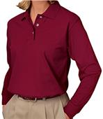 Blue Generation Ladies LS Pique Polo Shirts Blue Generation Ladies LS Pique Polo Shirts