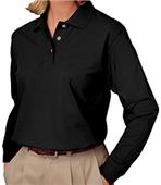 Blue Generation Ladies LS Pique Polo Shirts Blue Generation Ladies LS Pique Polo Shirts