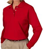 Blue Generation Ladies LS Pique Polo Shirts Blue Generation Ladies LS Pique Polo Shirts