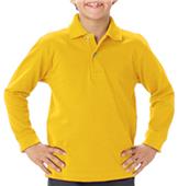 Blue Generation Youth LS Pique Polo Shirts Blue Generation Youth LS Pique Polo Shirts