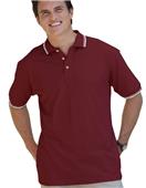 Blue Generation SS Collar/Cuff Pique Polo Shirts