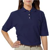 Blue Generation Ladies SS Teflon Pique Polo Shirt