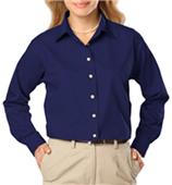 Blue Generation Ladies LS Easy Care Poplin Shirts Blue Generation Ladies LS Easy Care Poplin Shirts