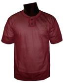 Fabnit 2 Button Henley Poly Mesh Baseball Jerseys
