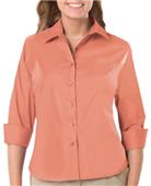 Blue Generation 3/4 Sleeve Stretch Poplin Blouse Blue Generation 3/4 Sleeve Stretch Poplin Blouse