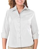 Blue Generation 3/4 Sleeve Stretch Poplin Blouse Blue Generation 3/4 Sleeve Stretch Poplin Blouse