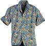 Adult Batik Tropical Print Camp Shirts