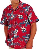 Blue Generation Adult Hibiscus Print Camp Shirts Blue Generation Adult Hibiscus Print Camp Shirts