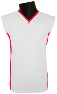 WHITE/SCARLET