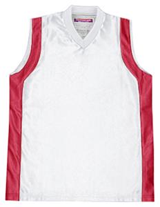 WHITE/SCARLET