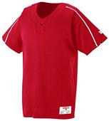 Wilson 1-Button Polyester Placket Baseball Jersey