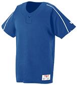Wilson 1-Button Polyester Placket Baseball Jersey