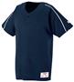 1-Button Polyester Placket Baseball Jersey