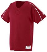 Wilson 1-Button Polyester Placket Baseball Jersey