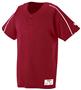 1-Button Polyester Placket Baseball Jersey